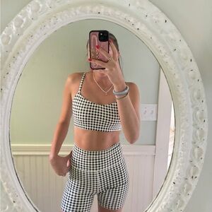 Gingham Workout Set